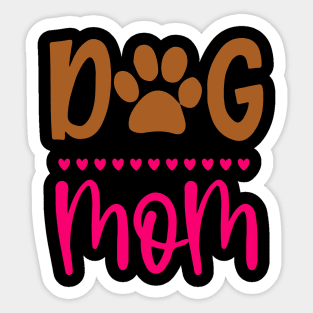 Dog Mom Paw Sticker